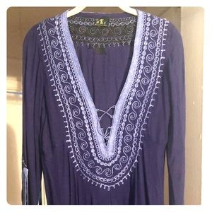Authentic Moroccan Caftan size Medium Blue